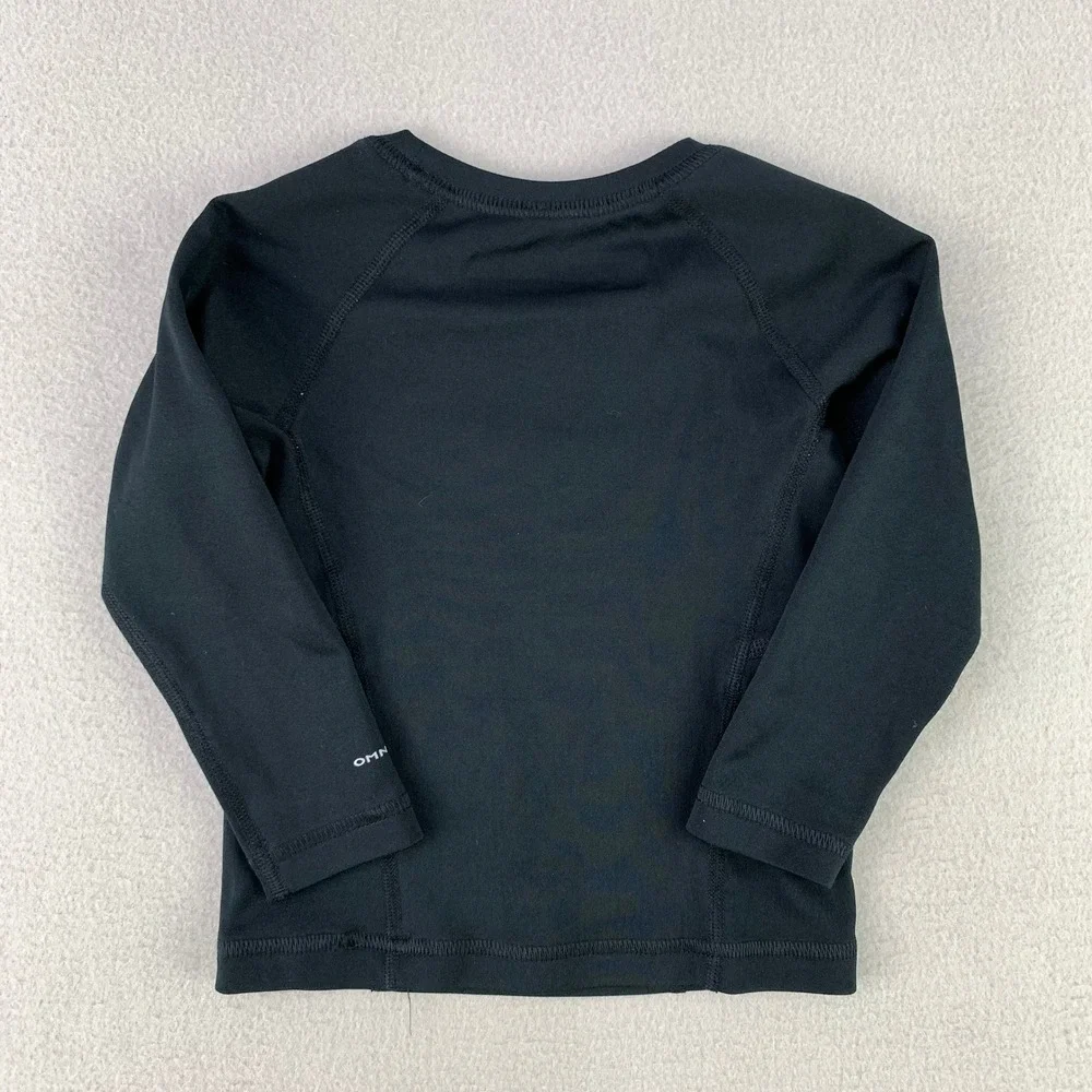 Columbia Omni-Heat Midweight Baselayer Top+Bottom Set Kids size 2T Black Thermal